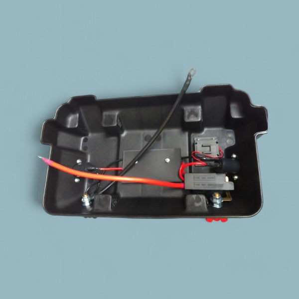 Accubak met Spanningsindicator en 12V aansluitingen