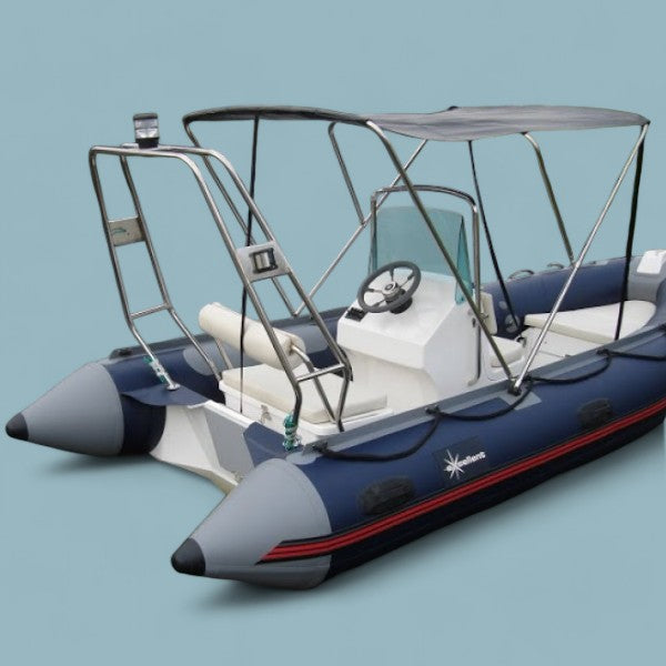 Radarbeugel 430/480 met Verlichting – RVS Dubbele Buis Uitvoering