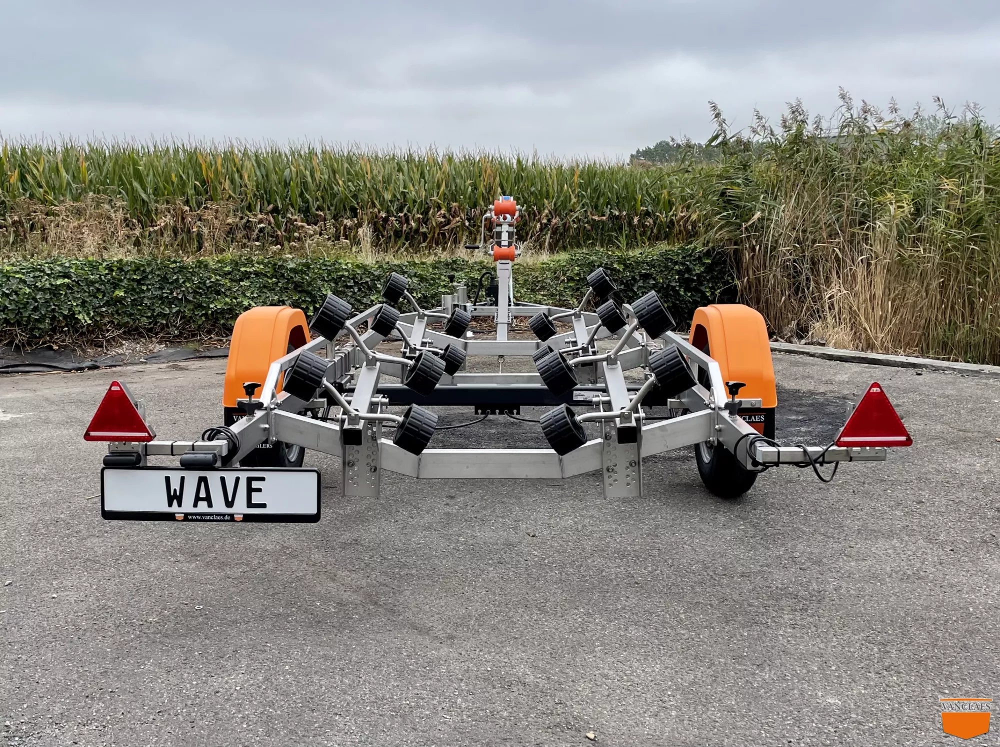 Vanclaes Wave 1350-550 geremde boottrailer