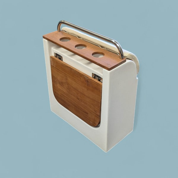 Stazitting met Inklapbare Teak Tafel