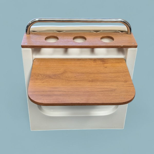 Stazitting met Inklapbare Teak Tafel