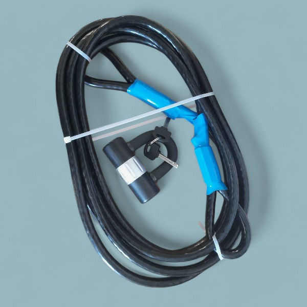 Anti-diefstal Kabel met Slot – Zwart (12 mm)