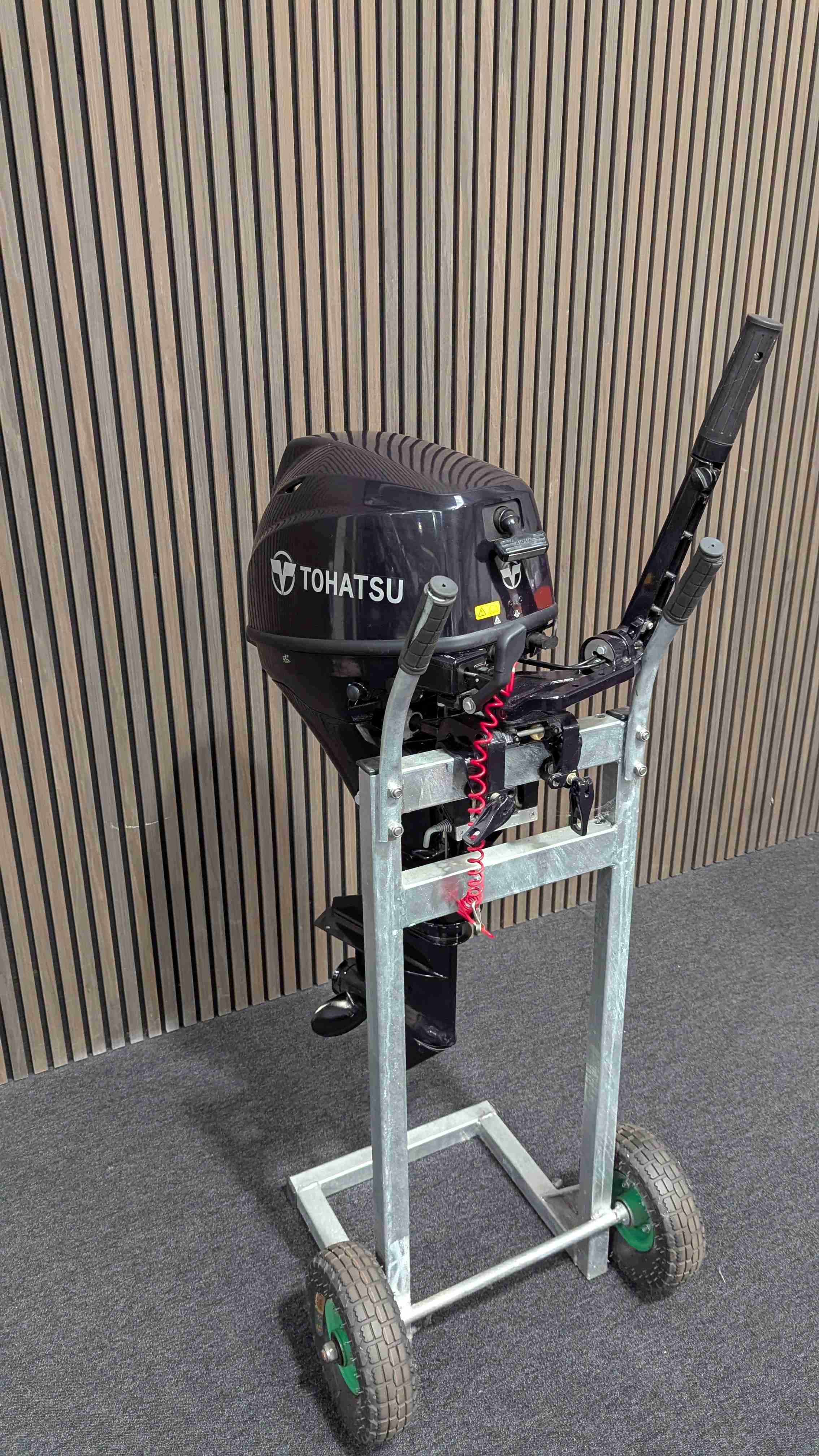 Tohatsu 9,8 pk BEFS 4-T knuppelbediening, Electrische start, kortstaart