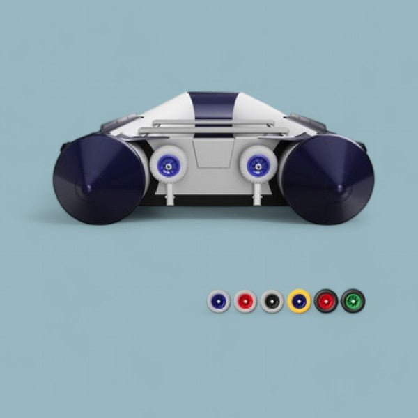 Opklapbare Transportwielen – Compact en Sterk voor Boten met Buitenboordmotor