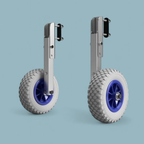 Opklapbare Transportwielen – Compact en Sterk voor Boten met Buitenboordmotor
