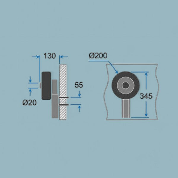 Opklapbare Transportwielen – Compact en Sterk voor Boten met Buitenboordmotor