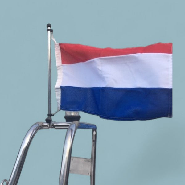 RVS Vlaggenstok voor Railmontage – 45 cm