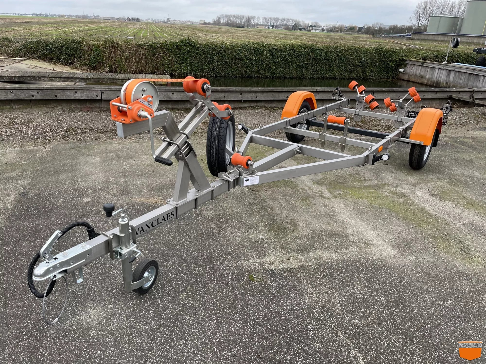 Vanclaes Wave 500-450 ongeremde boottrailer