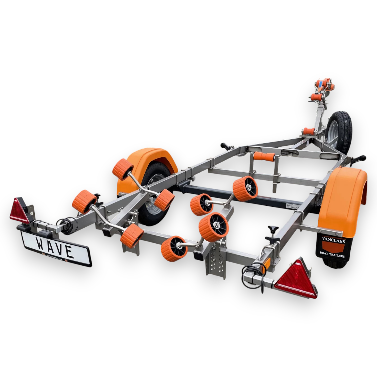 Vanclaes Wave 500-450 ongeremde boottrailer