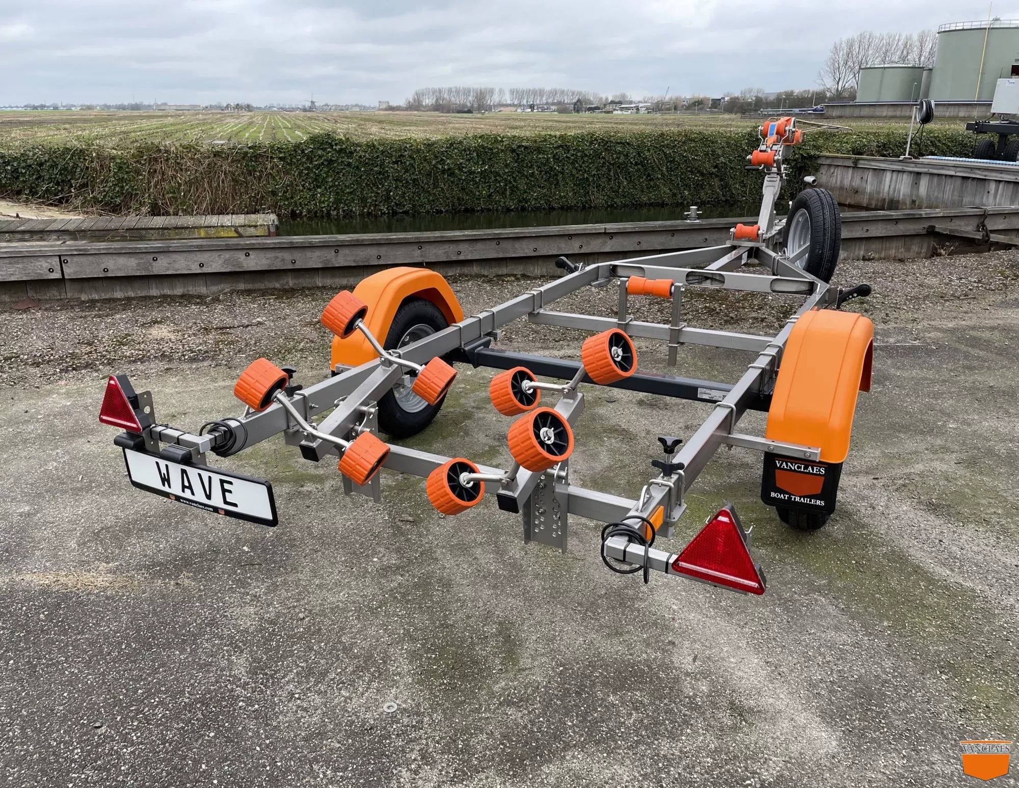Vanclaes Wave 750-525 ongeremde boottrailer