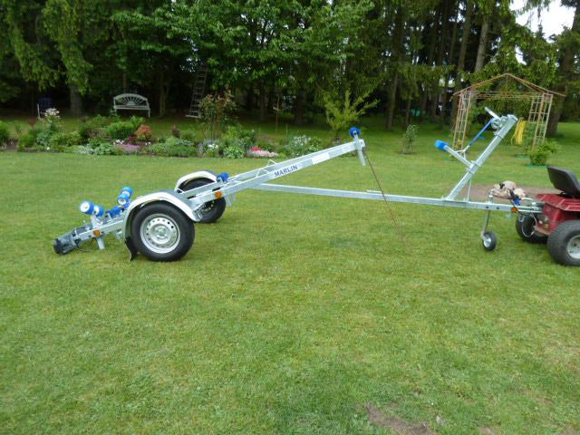 Marlin 505 ongeremde Kantel X-lang boottrailer