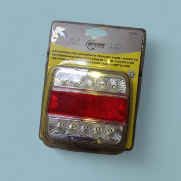 LED-Rückleuchte für Anhänger oder Anhänger – 12/24V (100 x 100 mm)