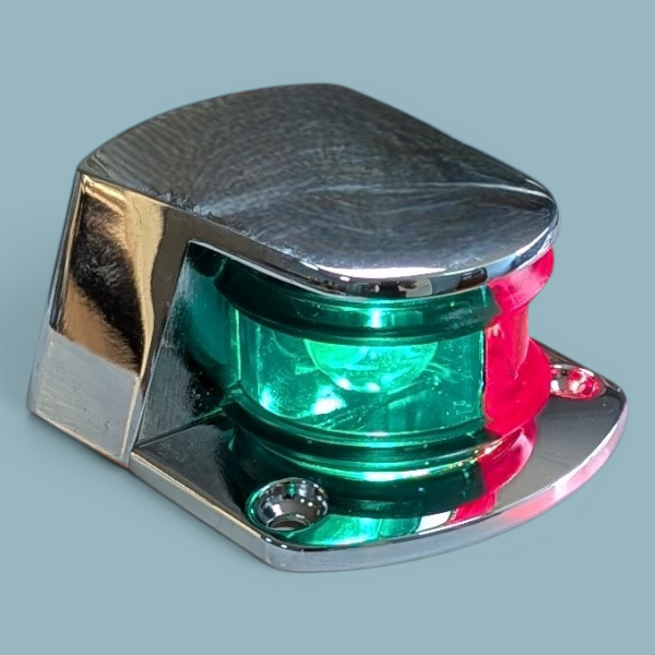 LED-Navigationslichter – Backbord und Steuerbord (12V, Chrom)