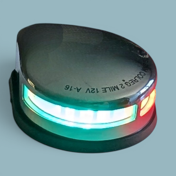 LED-Navigationslichtset (Deckmontage, Edelstahl)