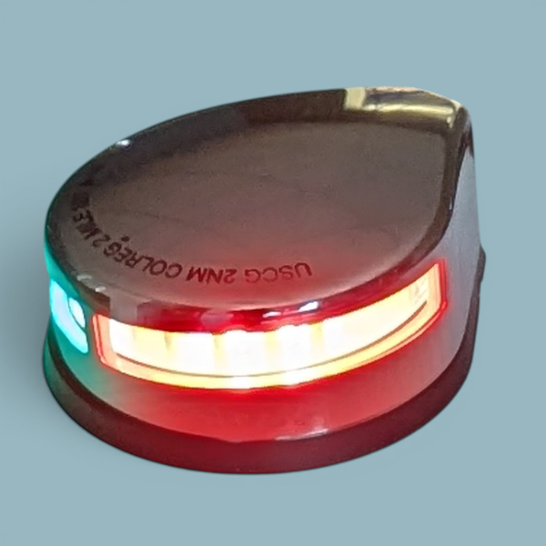LED-Navigationslichtset (Deckmontage, Edelstahl)