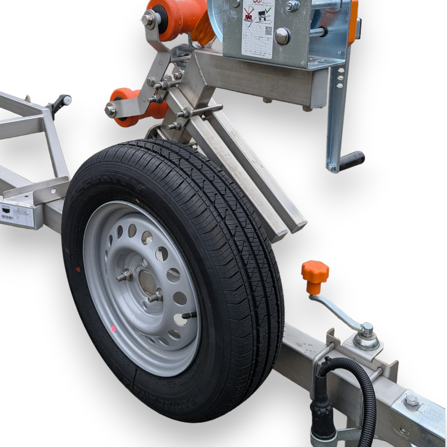 Vanclaes Base 750-525 ongeremde boottrailer