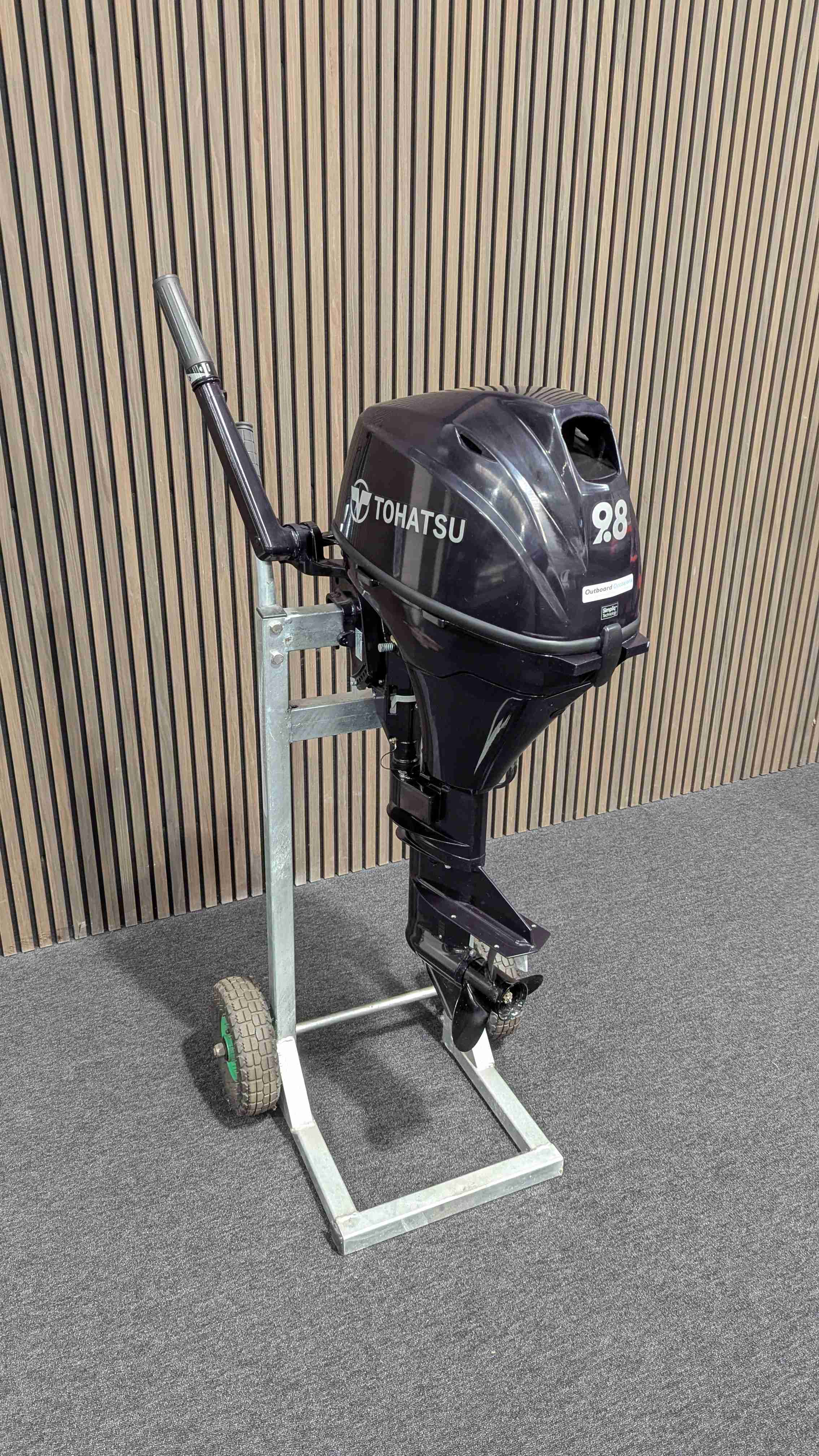 Tohatsu 9,8 pk BEFS 4-T knuppelbediening, Electrische start, kortstaart