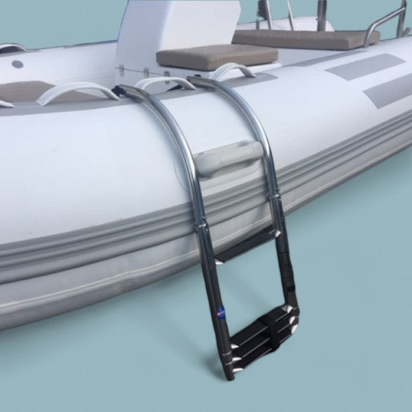 RVS Zwemtrap voor Rubberboot – 4 Treden