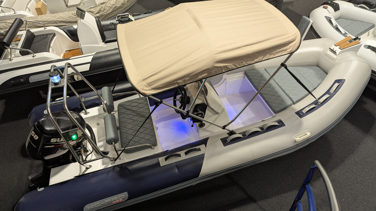 Bimini Top – Stevige Zonwering voor RIB en Rubberboten